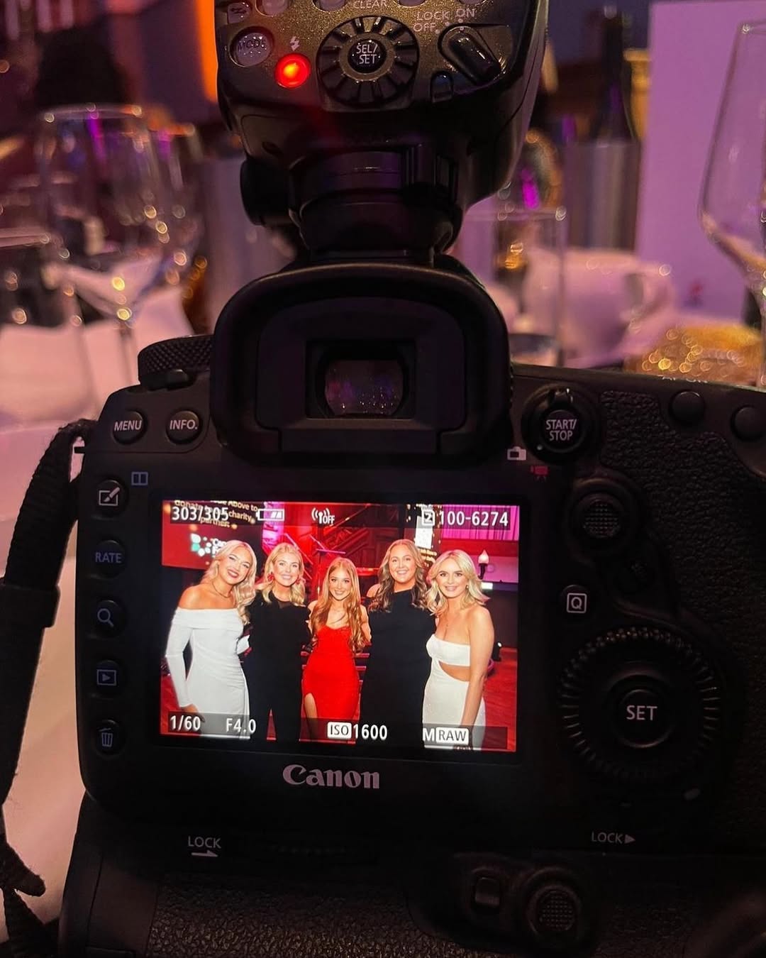 Behind the camera at the VAVA Awards shoot
